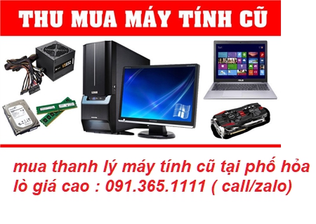 mua thanh lý máy tính cũ tại phố hỏa lò