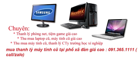 thu mua máy tính cũ tại phố xã đàn 2