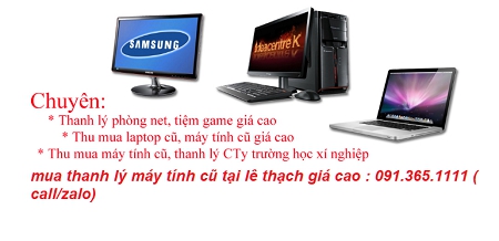 thu mua máy tính cũ tại lê thạch giá cao