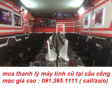 mua thanh lý máy tính cũ tại cầu cống mọc