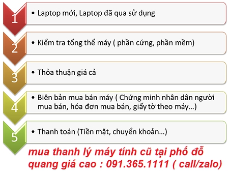 thu mua máy tính cũ tại phố đỗ quang