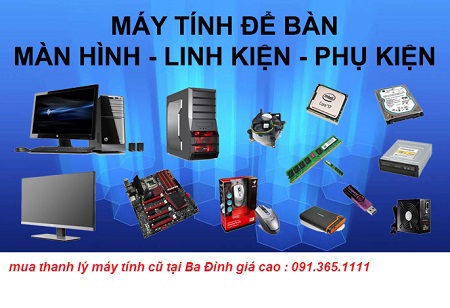 mua máy tính cũ tại Ba Đình